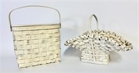 Two Vintage Baskets - One is Signed Kerwin Blurton