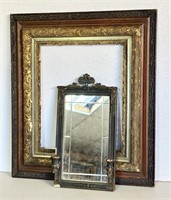Antique Frame & Wall Mirror AS-IS Items show