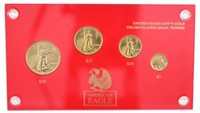 1991 Four Piece American Eagle Gold Coin Set