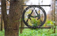 Metal No Trespassing Tree Sign