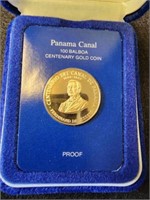 1980 Panama Canal 100 Balboa Proof Centenary