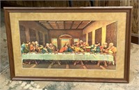 The Last Supper Religious Framed Art 34x22