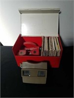 Vintage Viewmaster with slides and case one of