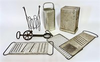 Vintage Hunt's Napkin Holder, Cheese Graters,