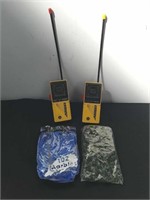 Walkie talkies, and a bag of marbles