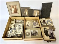 2 Boxes of Old Antique Photos