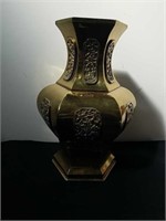 17 inch decorative brass vase