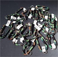 New camo Carabiner keychains