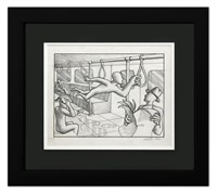 Mark Kostabi- Original Drawing on Paper "The Power