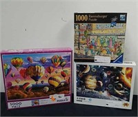 Three new 1000 piece puzzles