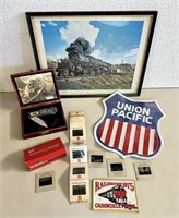 Vintage Train Lot with Union Pacific Patch,