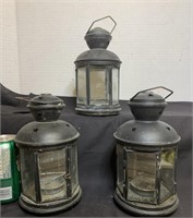 Black T-light lanterns