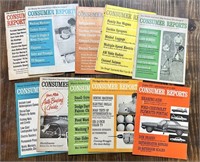 Vintage 1966 Consumer Reports Magazine Lot