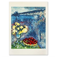 Marc Chagall- Lithograph "Fruits Et Fleurs Devant