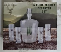 Lords Rocks 5 Piece Tequila Decanter