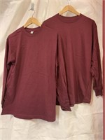 2- long sleeve T shirts men’s size medium