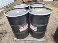 (4) Steel 55 gallon barrels