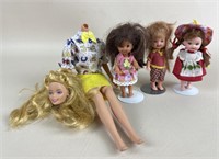 Headless Barbie and (3) L’il Friends of Kelly