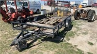 Doolittle T-7716 utility trailer dual axle 2-5/16