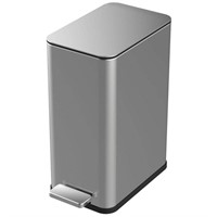 StyleWell 2.6 Gal. Stainless Steel Slim Step On Tr