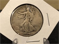 1927 S Silver Walking Liberty Half Dollar