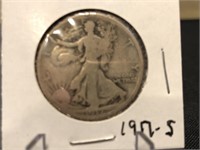 1917 S Silver Walking Liberty Half Dollar