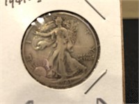 1941 S Silver Walking Liberty Half Dollar