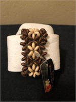 Hawaiian Wood Bean Bracelet