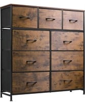 WLIVE 9-Drawer Dresser, Fabric Storage Tower for