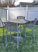 Patio Table & Chairs, Umbrella, Lounge Chair