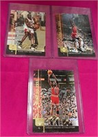319 - LOT OF 3 COLLECTIBLE BASKETBALL CARDS (S54)