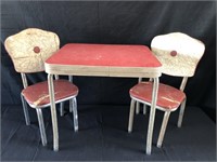 Vintage Chrome Children’s Table & Chairs