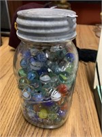 BALL JAR OF MARBLES