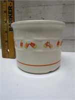 LONGABERGER CROCK WITH CANDY CORN