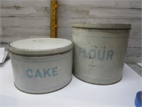 VINTAGE CAKE & FLOUR TIN