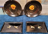 11 - LOT OF 4 DECOR PLATES (D122)