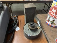OIL LAMP BASE AND TEA CAN
