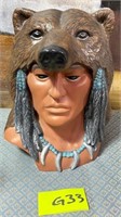 11 - NATIVE AMERICAN MOTIF FIGURINE (G33)