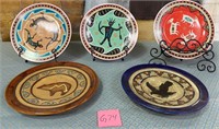11 - LOT OF 5 COLLECTIBLE PLATES (G74)