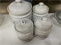 SET OF 4 CANISTERS