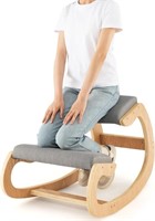 GOFLAME Ergonomic Kneeling Chair, Wooden Rocking