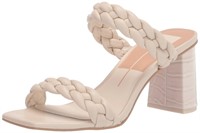 7.5 Dolce Vita Women's PAILY Heeled Sandal, Ivory