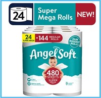 Angel Soft Toilet Paper 24 Super Mega