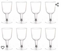 YAIKOAI 30 Pieces Plastic Red Wine Glasses