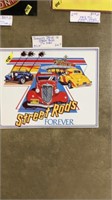 JOHNNYS DRIVE-IN STREET RODS TIN SIGN, 18X14"