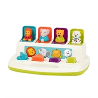 Battat Pop-Up Pals Color Sorting Animal Push