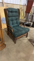 CANE BACK WING BACK ARM CHAIR
