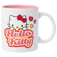 Silver Buffalo Sanrio Hello Kitty Hearts Glitter