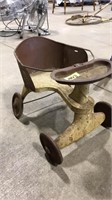 ANTIQUE 1920S TURNER TOY METAL STROLLER