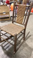 ANTIQUE WOOD ROCKING CHAIR